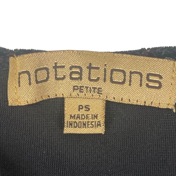 Vtg Y2K Notations Top | SP | Black Velvet Red Glitter | Whimsigoth Fairy Grunge - Picture 3 of 8